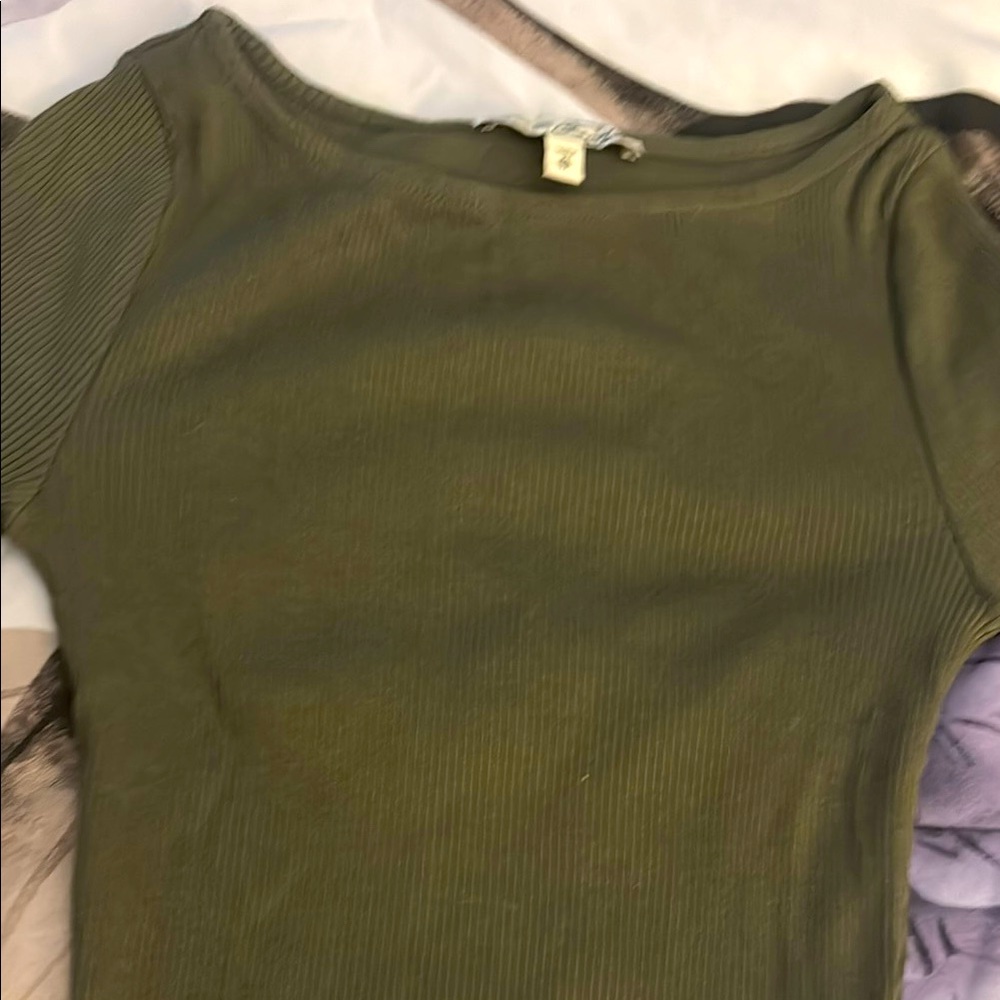 Olive Green Women's Bodysuit